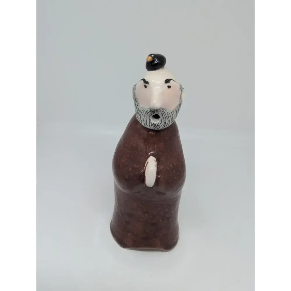 Vintage Stuart Bass Pie Bird Vent/Funnel * Monk /Bald Man * signed ENGLAND
